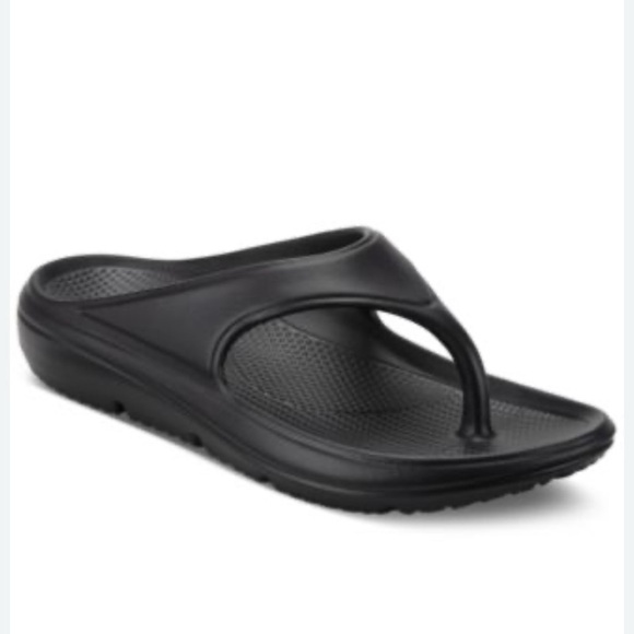 Club Room Men’s Remy Thong Sandals Black Size 10M‎ - Picture 4 of 4
